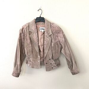 CHIA Vintage 80s Genuine Leather Jacket